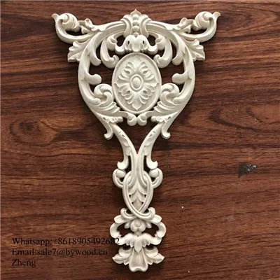 Apliques de cafving de madera para molduras de puertas