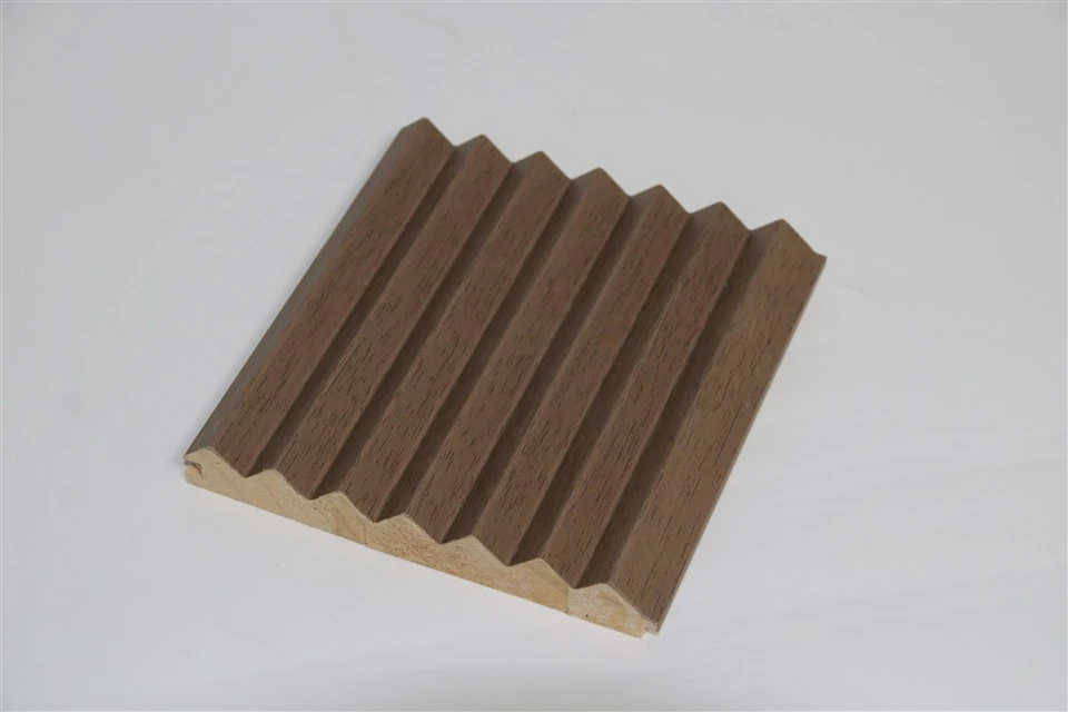 Panel de pared interior estriado Tablero sólido Diseño de onda 3D
