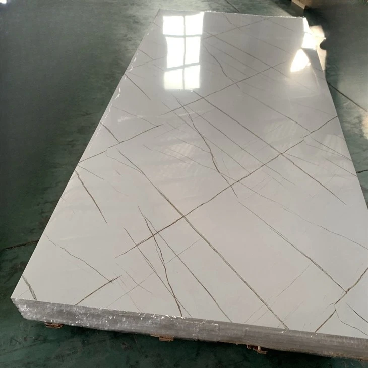 3D Home Decorative Furniture Board Soft Bendable Cabinet Panel Pvc Faux Marble Sheet Manufacturer Uv Marble Plastic Sheet \