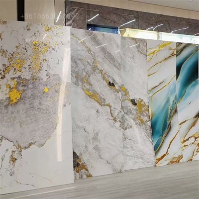 Color ultravioleta del mármol de la decoración de la pared del tablero del Pvc del tablero de mármol impermeable de 3m m